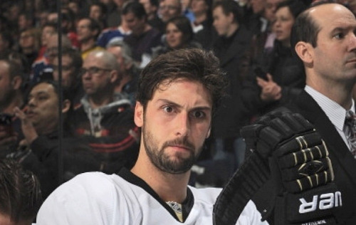 pensfan4lfe: Penguins in Edmonton: James Neal, Taylor Pyatt, Robert Bortuzzo, Marc-Andre Fleury, Evg