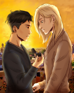 sh4dowdraws: You are every reason, ever hope and every dream I’ve ever had. OtaYuri Week Day 3: Childhood/Future I imagine Otabek, being the romantic he is, planning a trip back to Barcelona where he would then propose to his best friend and the love