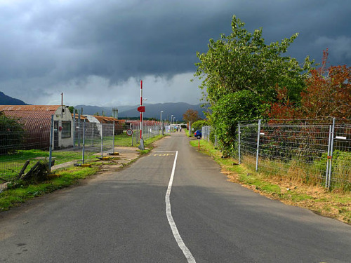 Cultybraggan Camp in Comrie (Scotland), which served as a POW campduring WW2.  The second photo show