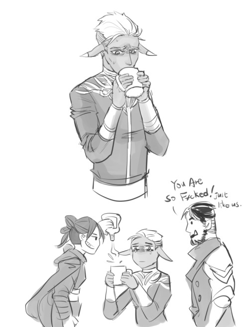 stormykage:Sad hot boi, warm hug and hot cocoa with whiskey.