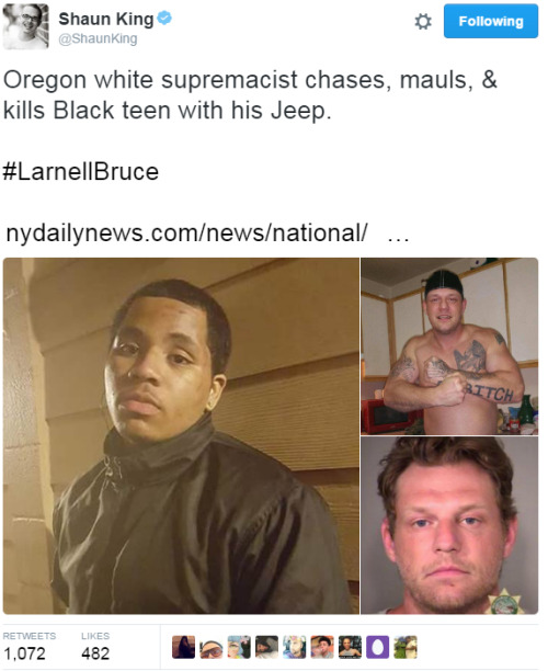 thehighpriestofreverseracism:jasminegoldxo:4mysquad:#LarnellBruce  i feel sick#BlackLivesMatter #Sta