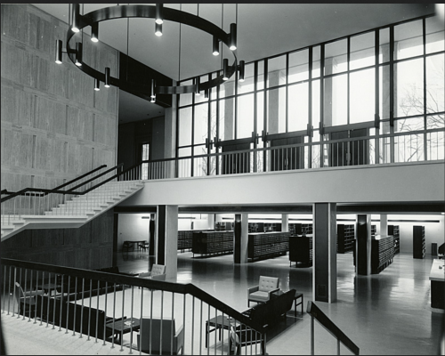 Library interior at the Johns Hopkins University