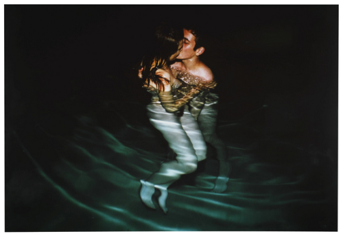 Nan GoldinSimon and Jessica Kissing in Yvon’s Pool - signed, titled, dated Avignon 2001 c-prin