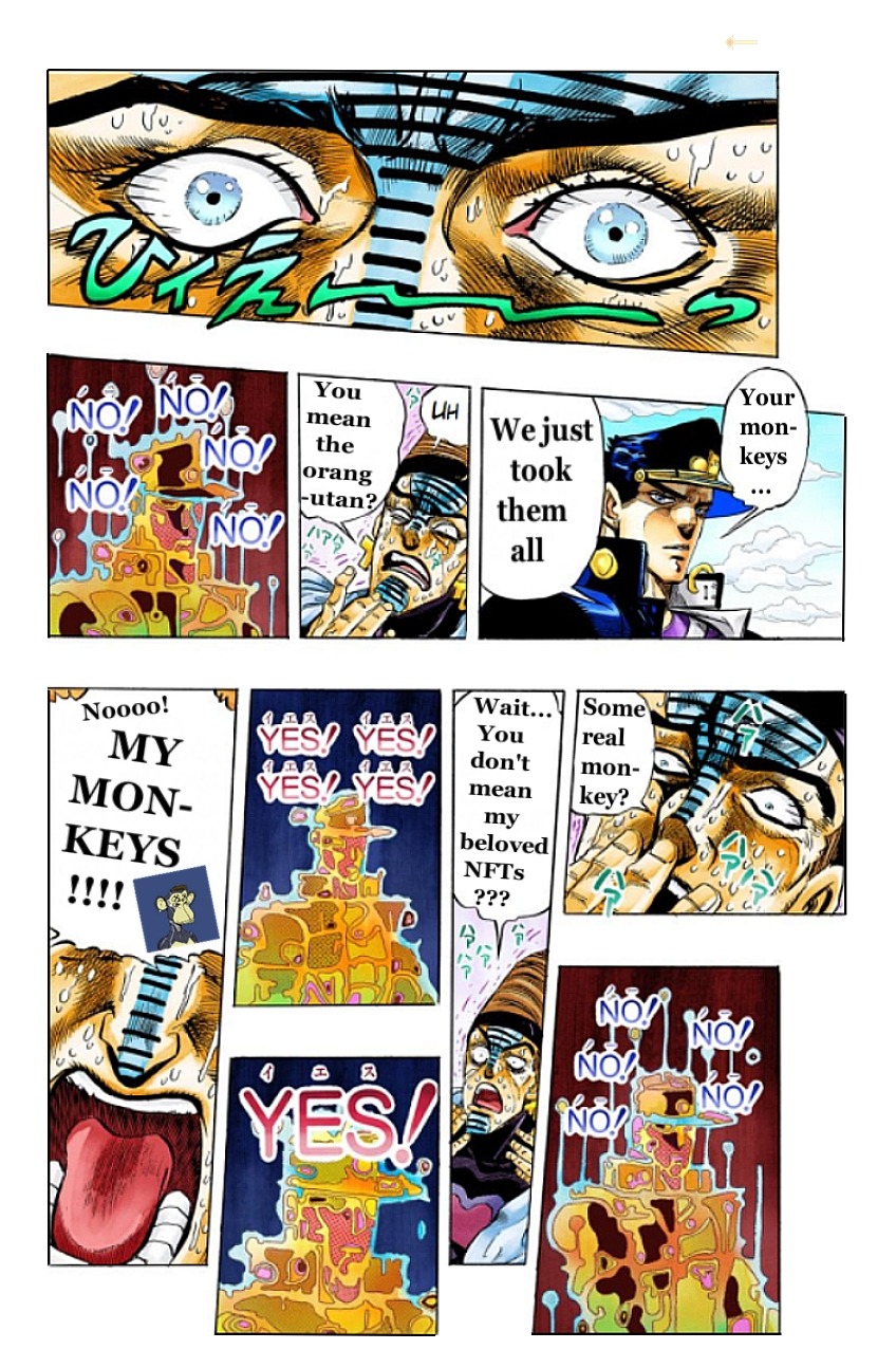 Jojo's Bizarre Adventure shatposts — got em