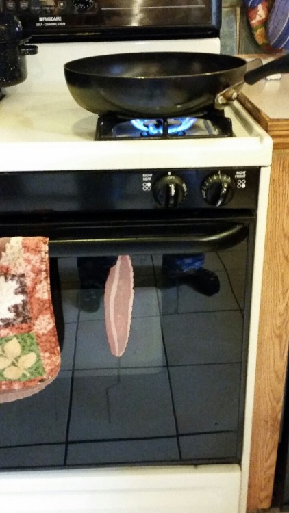 May have missed the pan a bit….