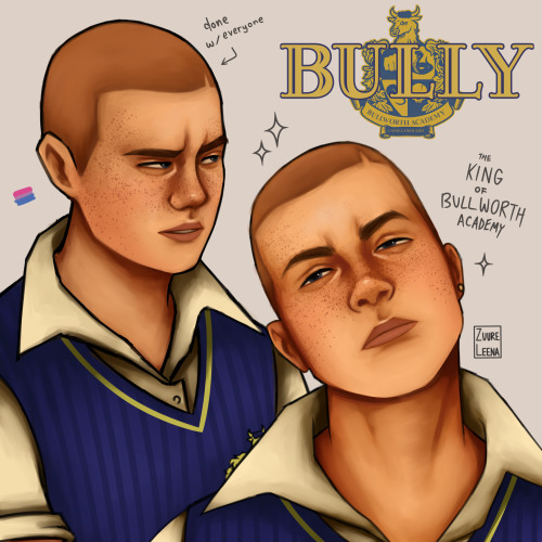 HEYYY Bully Fandom!! Js Gonna Drop My Only Fanart For This Beloved Game