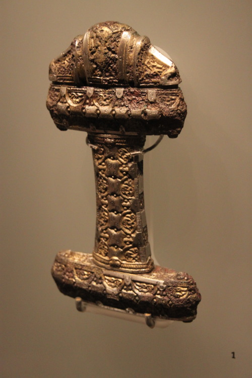 beardedkomedy:The sword handle excavated at Eigg thought to be from around the 10th Century CE.Such 