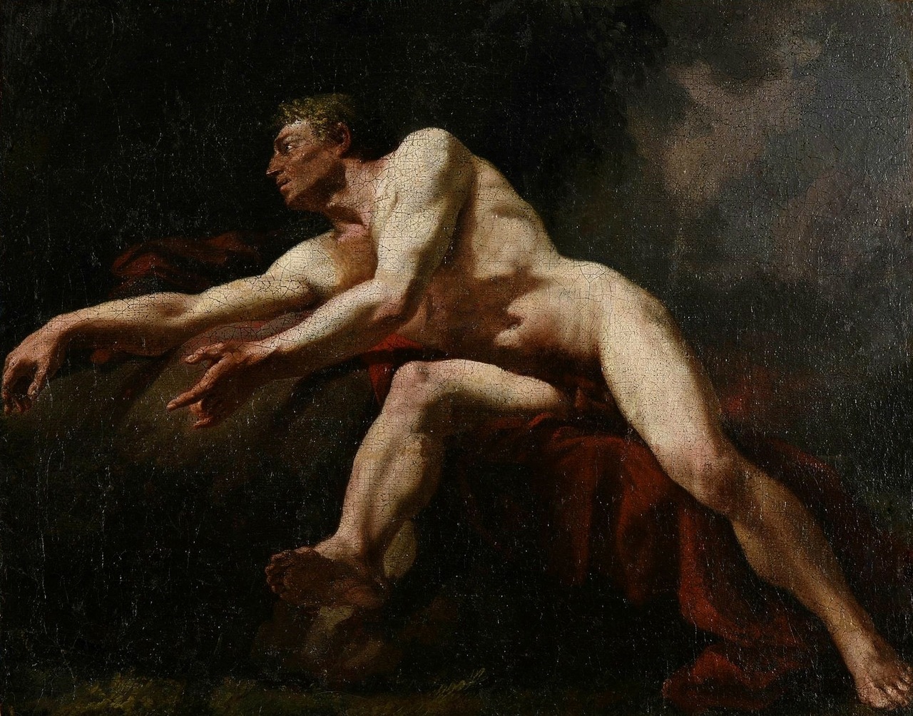 Quest For Beauty Academic Reclining Male Nude 18th Century The