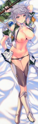 moepig3:  f4 company min-naraken kantai collection unryuu (kancolle) breasts dakimakura nipples no bra open shirt panty pull thighhighs thong | #332233 | yande.re