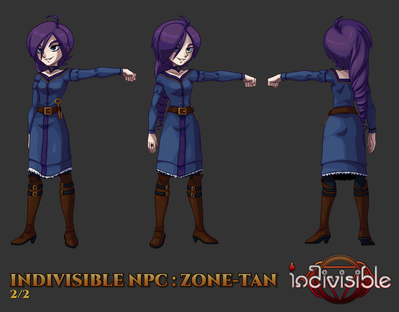 zonesfw:Here is my design for the ZONE-tan NPC that will make an appearance in Indivisible.http://www.indivisiblegame.com/It