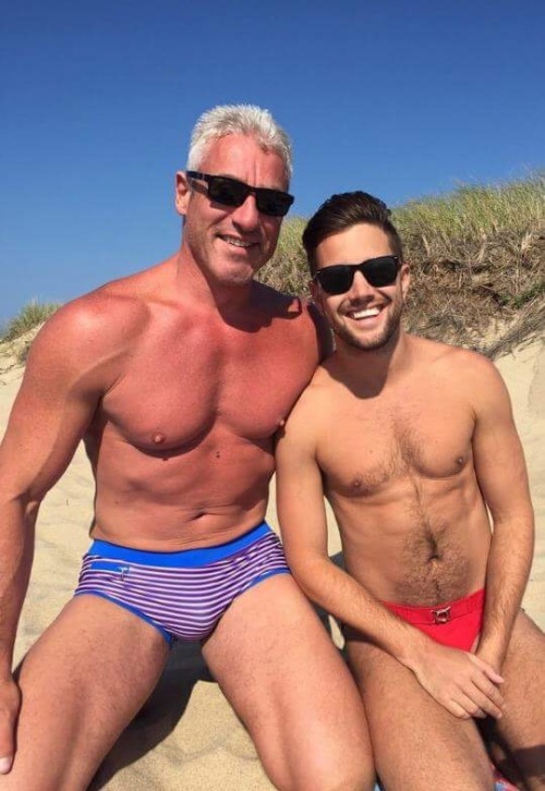 Hot daddy and his sexy son..