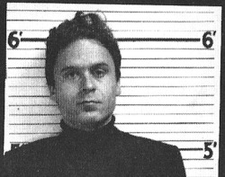 itssatanswh0reee:A rare mugshot of Ted Bundy