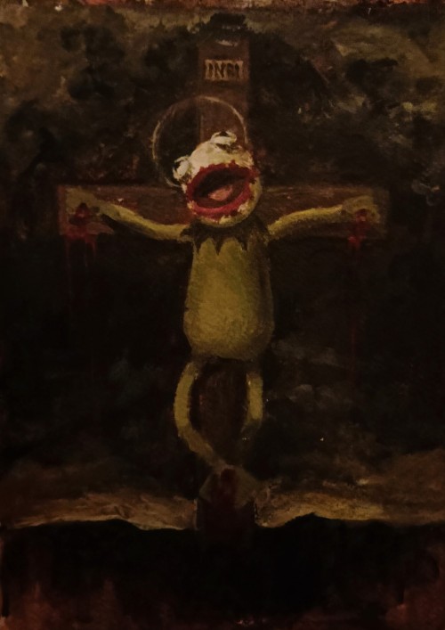 Croaker On A Cross