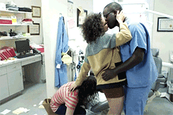 imamafuckinpharaoh:  fuckyeahmytwistedmind:  blackjackmothafucka:  EXACTLY WHAT BEING A THIRD WHEEL FEELS LIKE  ummm I think they want her for a 3some  Hannibal Buress was pulling her back 