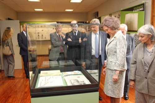 17.04.15 / Queen Sofía visited an exhibition about Captain General Don Manuel Gutiérrez Mellado