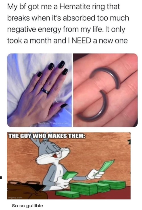 Funny memes aside. Hematite rings are a subject I feel I should bring up. It doesn’t break bec