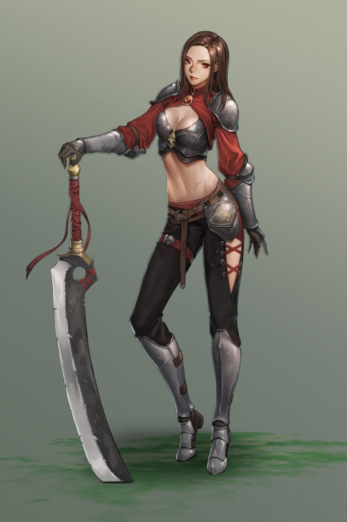 Mercenary girl  simon Kimwww.artstation.com/artwork/3dalao 