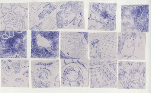 friedchiliflakess:rice fields (2019) - a stream of consciousness on 100 post-it notes 🌾