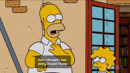 magnolia-noire:tinymelee:you know how trump is compared with facism? the simpsons did it in 2005 (s1