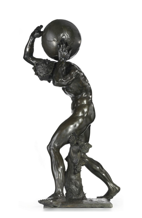 Adriaen de Vries, Bachant, 1626. Bronze. 109 cm high. The globe is a later addition by anonymous and