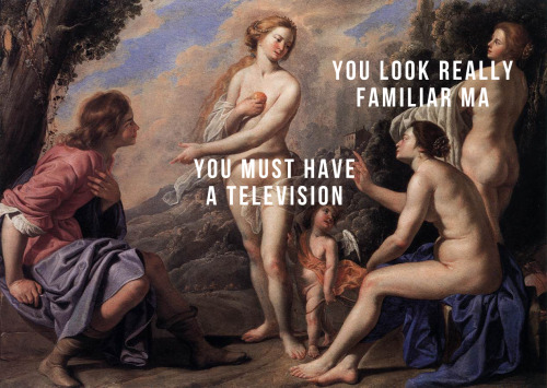 sissythatart:  The Judgement of Paris Televised  The Judgment of Paris (1645)  Pacecco + Jiggly