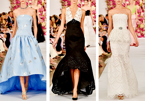 fashion-runways:OSCAR DE LA RENTA at New York Fashion Week Spring 2015if you want to support this bl