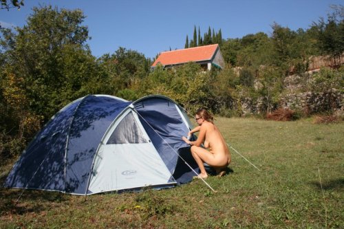 Porn photo thehomenudist:  More Naturist style camping.