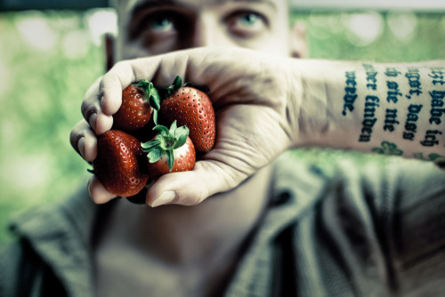 ADAM KLESH strawberry gag order (dolce & gabbana pullover) -photographed by landis smithers