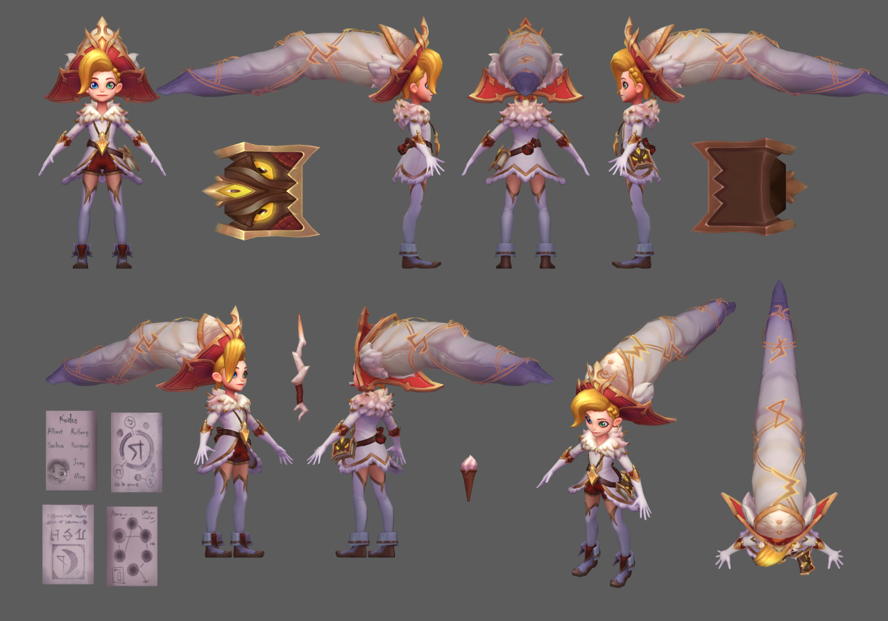 3D League turnarounds — Pbe update - Pulsefire + FPX skins (Check