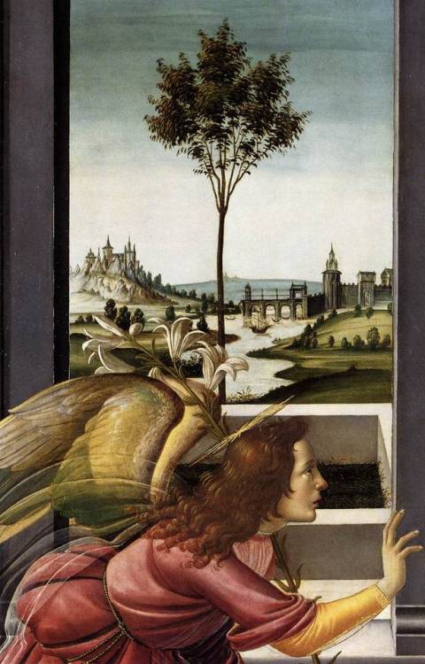 koredzas:Sandro Botticelli - Annunciation. Detail. 1489 - 1490