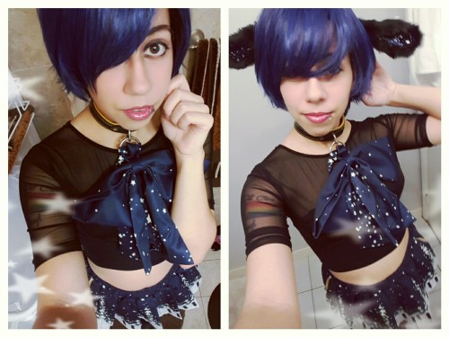 yuripaws:  I looked hella kawaii yesterday~ Amazing starry deer ears from @kittensplaypenshop  