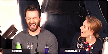 ariadnesbishop:  Chris laughing like a hyena is the best thing ever (ﾉ◕ヮ◕)ﾉ*:・ﾟ✧