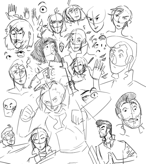 here’s some of the v48 sketches I’ve been trying. I’m so screwed, I can’t even decide what style to go with for it. Right now I’m thinking… like, a little more serious than the Reward. What do you guys think?