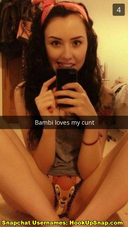 lovelyironself:  Snapchat Sextin @ http://bit.ly/SnapchatSextin   Lucky Bambi 😜😜