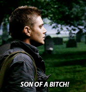 Dean meme: quote → Son of a bitch!