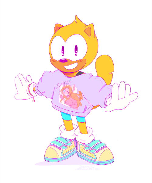 full version of ray’s 90s fit from this drawing~~~~~~~~~(☆ sonic art thread ☆)