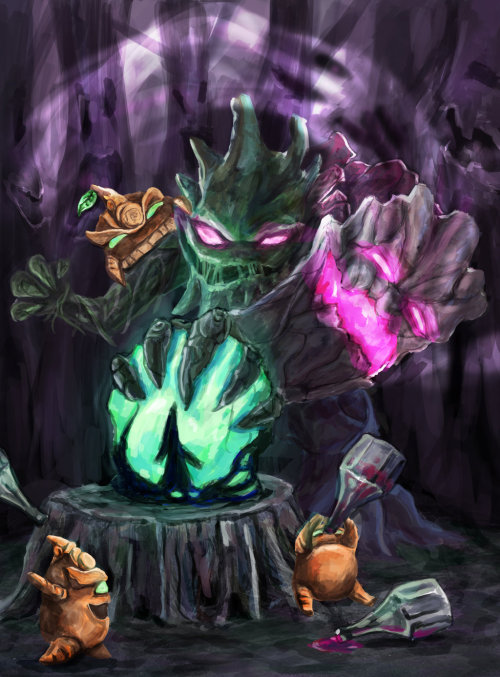 leaguesbottombitch:  Maokai  -  ~ReDu101 i haven&rsquo;t seen much maokai fan art