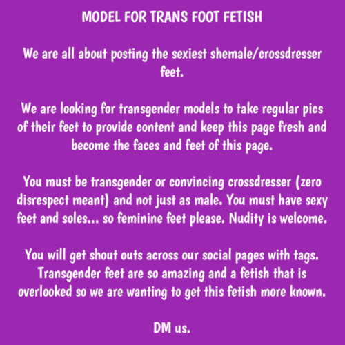Share your sexy feet. Trans and CD/sissy feet wanted.