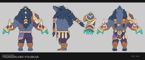 Thunder lord Volibear Rework skin   League of legend character skin concept This was one of the fir