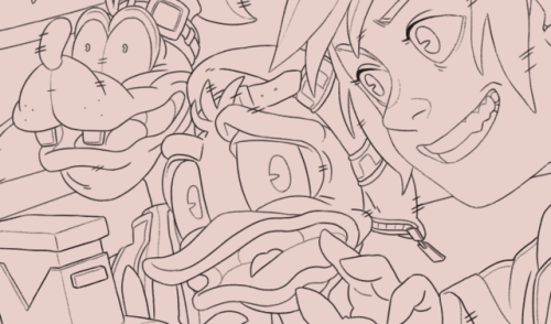 sekajiku:  changed my idea for the @kh15thfanzine! i’m way happier with this one lol. here’s a WIP!