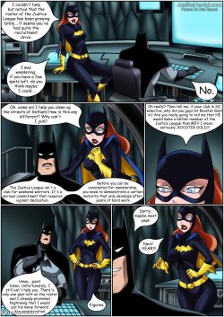 ultrajusticehentaiblr:  Batgirl and Batman