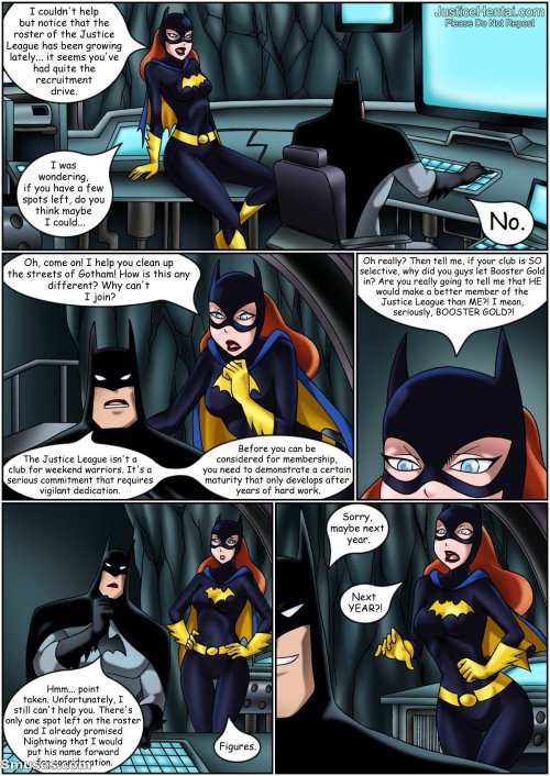 XXX ultrajusticehentaiblr:  Batgirl and Batman photo