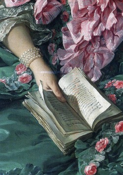 deerbheth:   Francois Boucher, Madame de Pompadour (details of hands), oil on canvas 