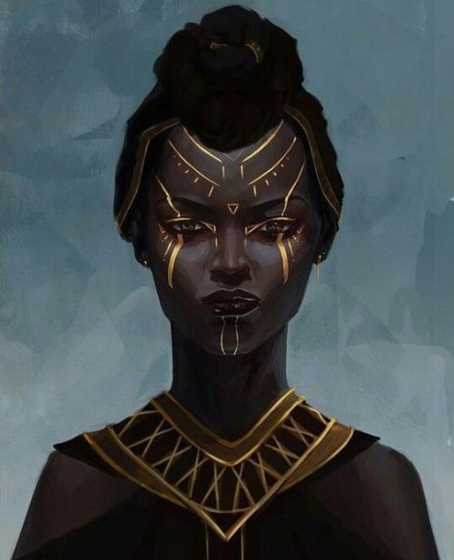 fyblackwomenart: High Priestess by  Le Grèbe