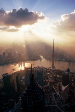 wolverxne:  Shanghai Skyline | by: [Joshua