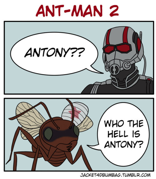 jacket4dbumbag:Ant-Man Spoiler AlertWe only saw that wing dropped. We didn’t actually see Antony’s b