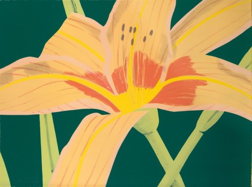 i-love-art:Alex Katz Day Lily 1- 2  1969Lithograph in six colors20 5/8 x 27 7/8 inches