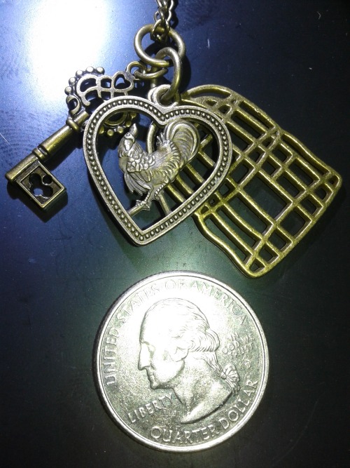 cutyvie: My new offering at my Etsy Store!  The Valentine’s Day , I Love Locked Caged Cock Necklace, 19.99! Give this to your Keyholder for Valentines Day. What do you think the will say when asked what is the story of the necklace. Will they tell