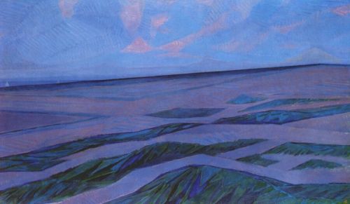 artist-mondrian: Dune Landscape, 1911, Piet MondrianMedium: oil,canvaswww.wikiart.org/en/pie