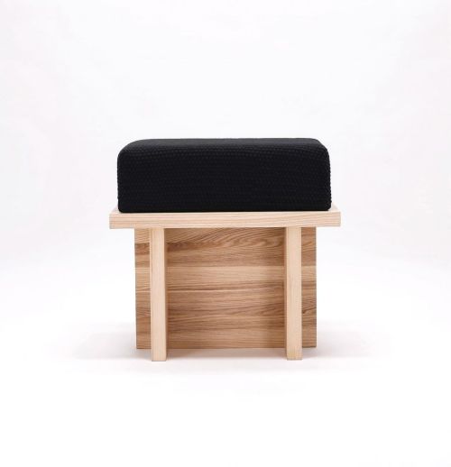 The Pedestal Stool, designed &amp; made in Qatar… The design has three different cushion sizes - Sm